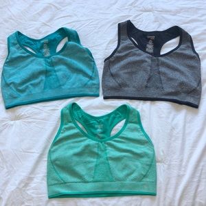 3-pack Danskin Now fitted sports bras size Large